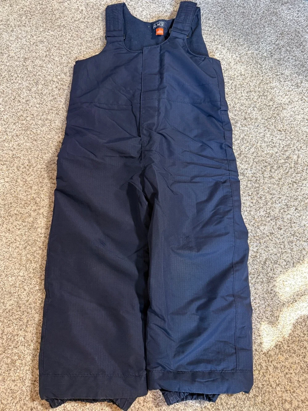 The Children's Place Navy Snow Overalls